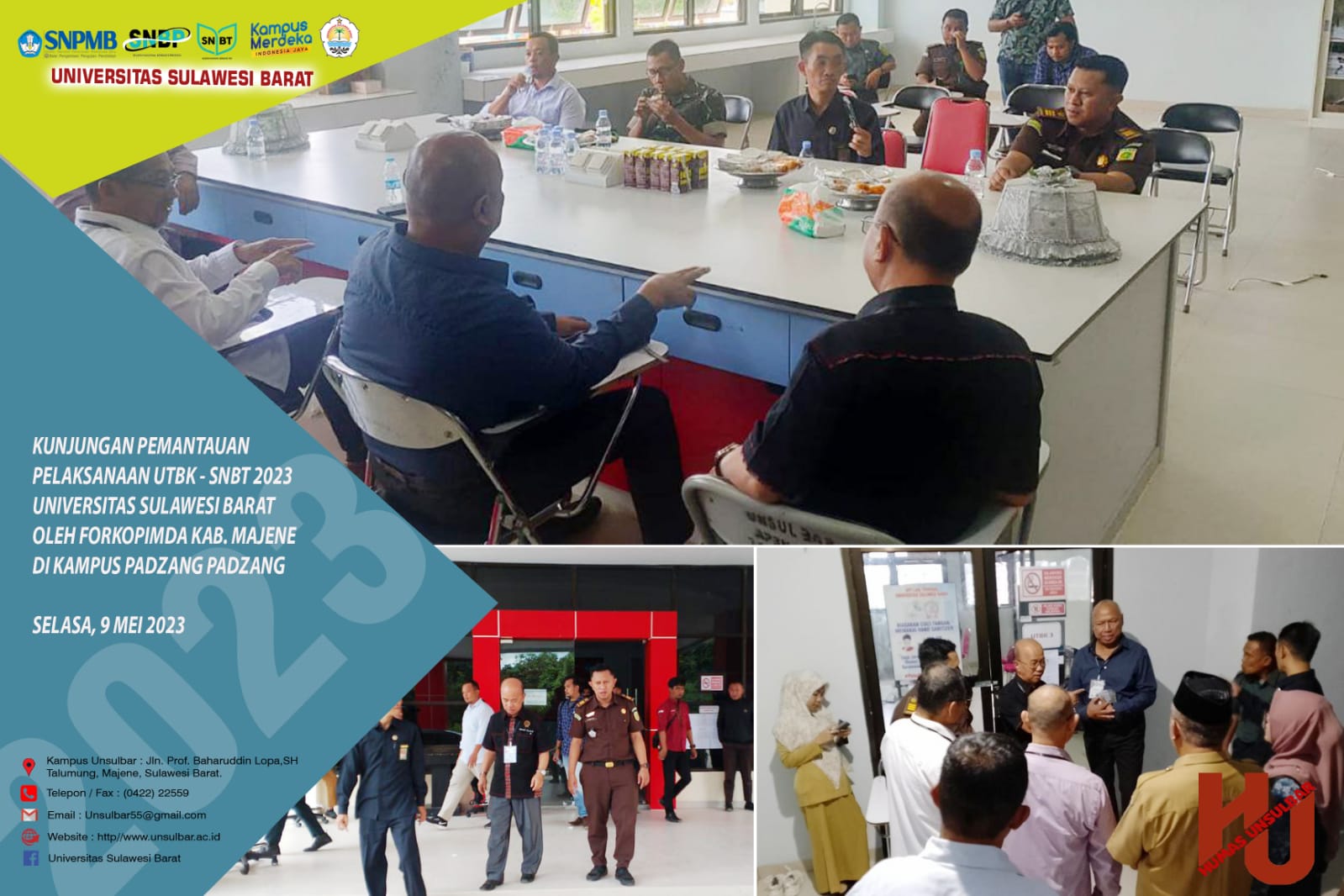 Pemantauan Pelaksanaan UTBK-SNBT 2023 UNSULBAR