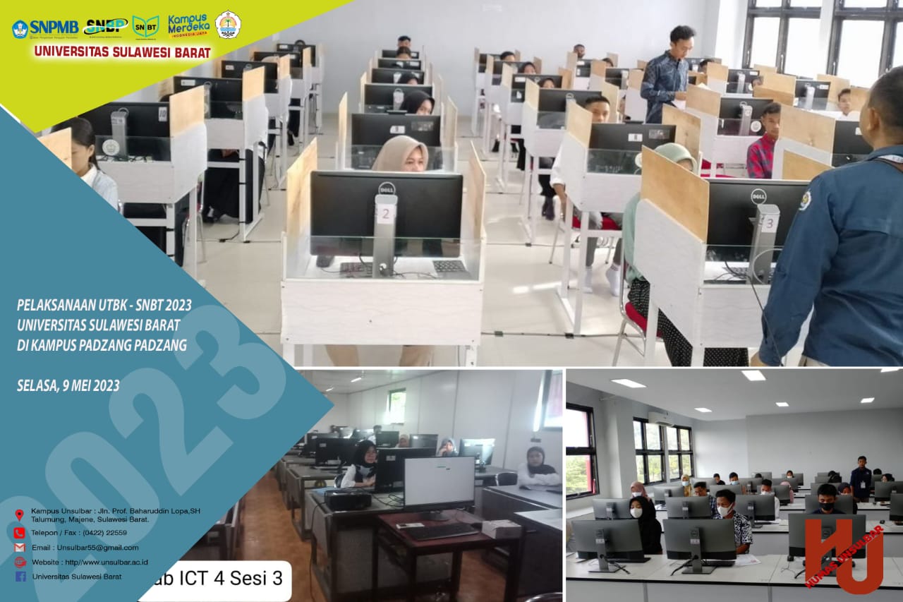 Pelaksanaan UTBK-SNBT 2023 di Universitas Sulawesi Barat