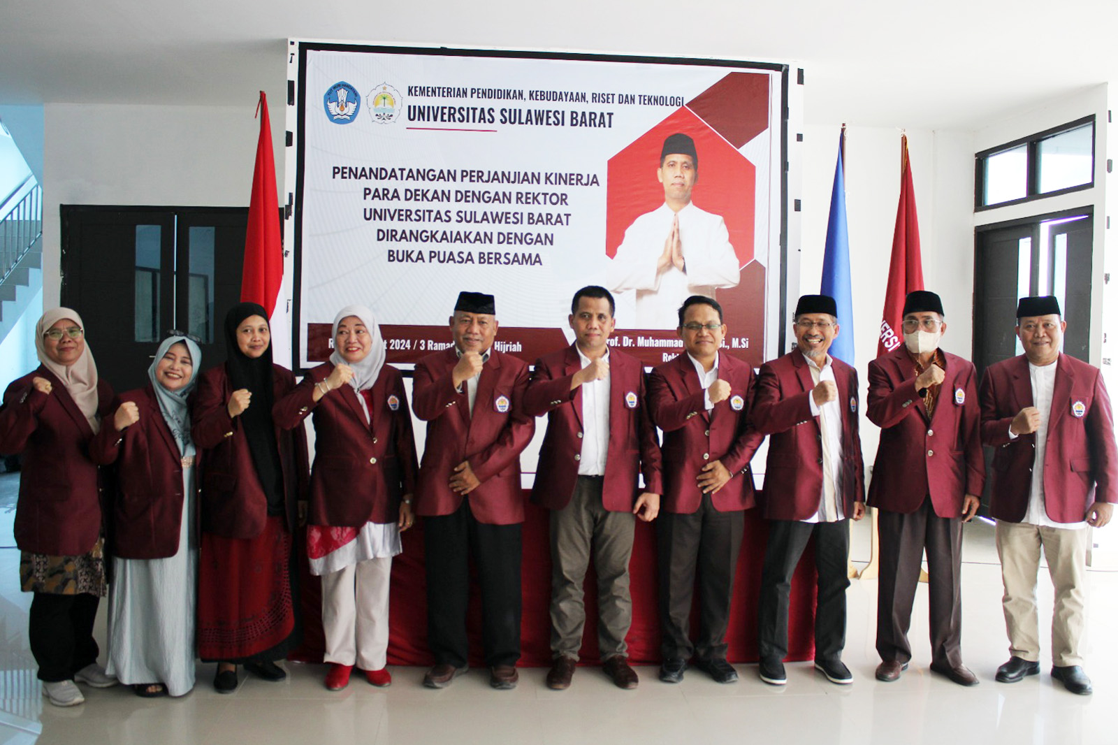 Tingkatkan Kinerja, Rektor Prof Abdy Teken Perjanjian Kinerja dengan Para Dekan