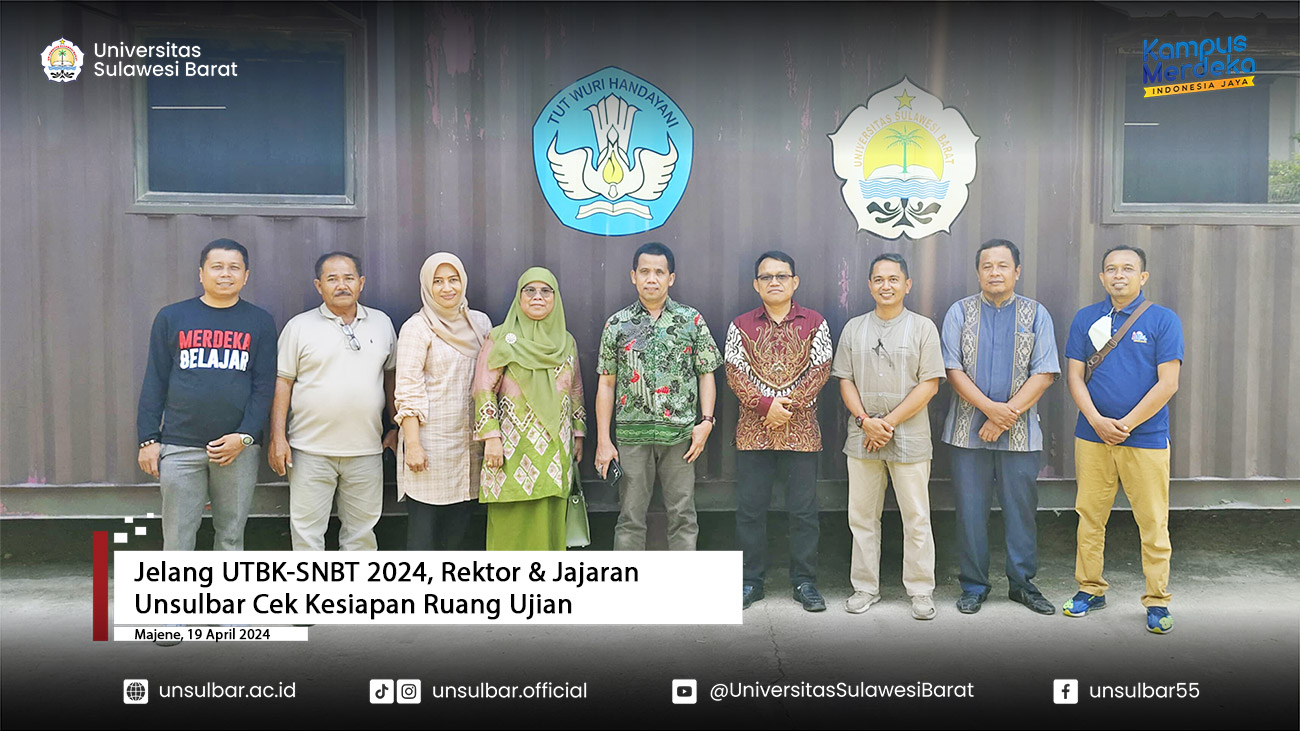 Jelang UTBK-SNBT 2024 Rektor Prof Abdy & Jajaran Cek Kesiapan Ruang Ujian
