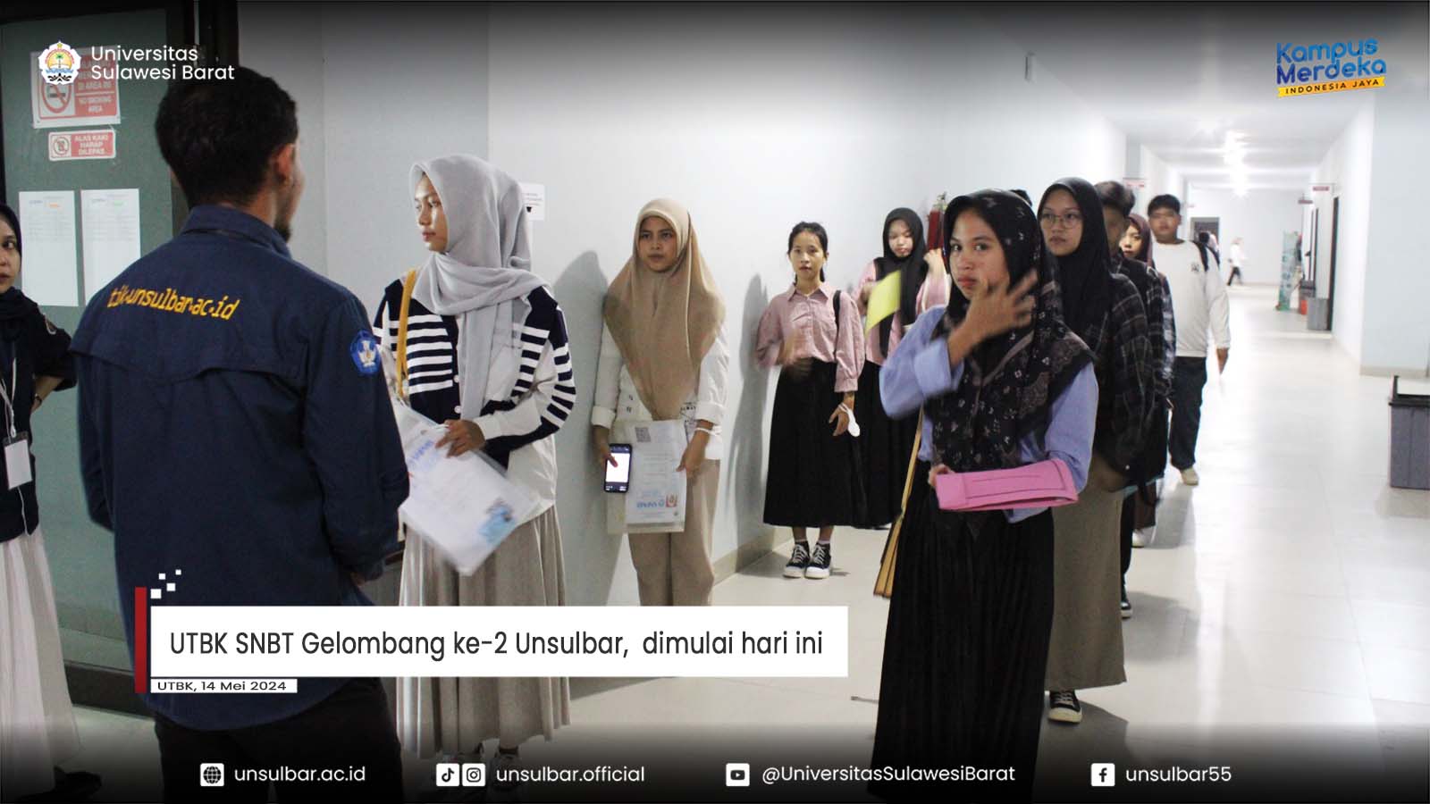 UTBK SNBT Gelombang ke-2 Unsulbar,  dimulai hari ini