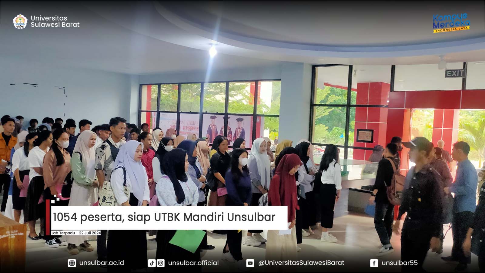 1054 peserta, siap UTBK Mandiri Unsulbar