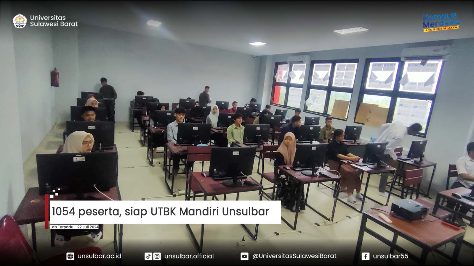 1054 peserta, siap UTBK Mandiri Unsulbar