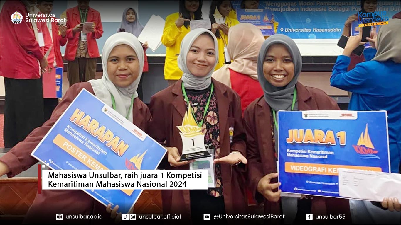 Mahasiswa Unsulbar, raih juara 1 Kompetisi Kemaritiman Mahasiswa Nasional 2024