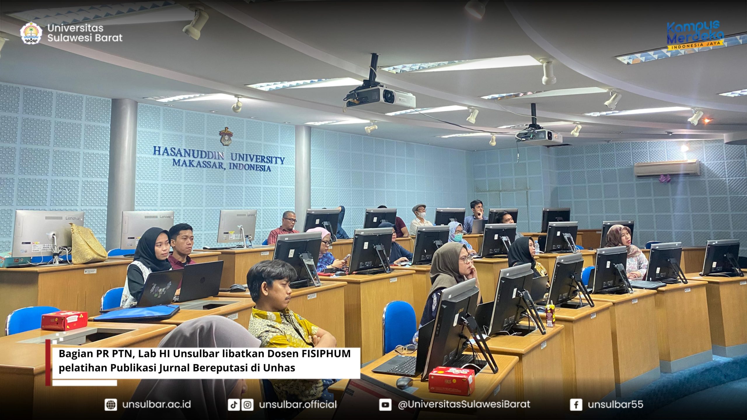 Bagian dari PR PTN, Lab HI Unsulbar libatkan Dosen FISIPHUM pelatihan Publikasi Jurnal Bereputasi di Unhas