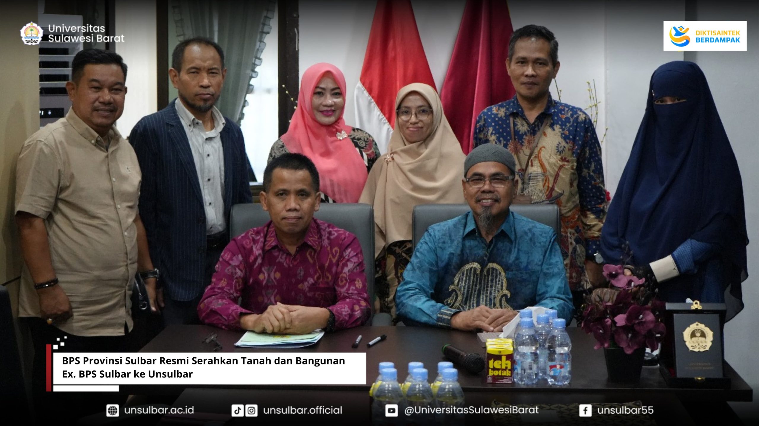 BPS Provinsi Sulbar Resmi Serahkan Tanah dan Bangunan Ex. BPS Sulbar ke Unsulbar