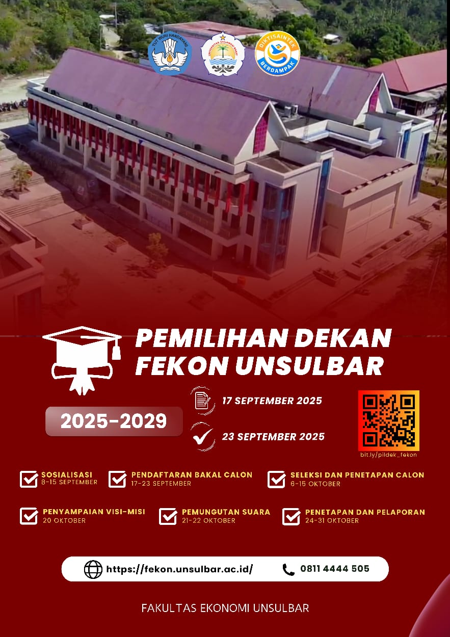Fekon Unsulbar Mencari Dekan Baru, Simak Rangkaian Seleksinya