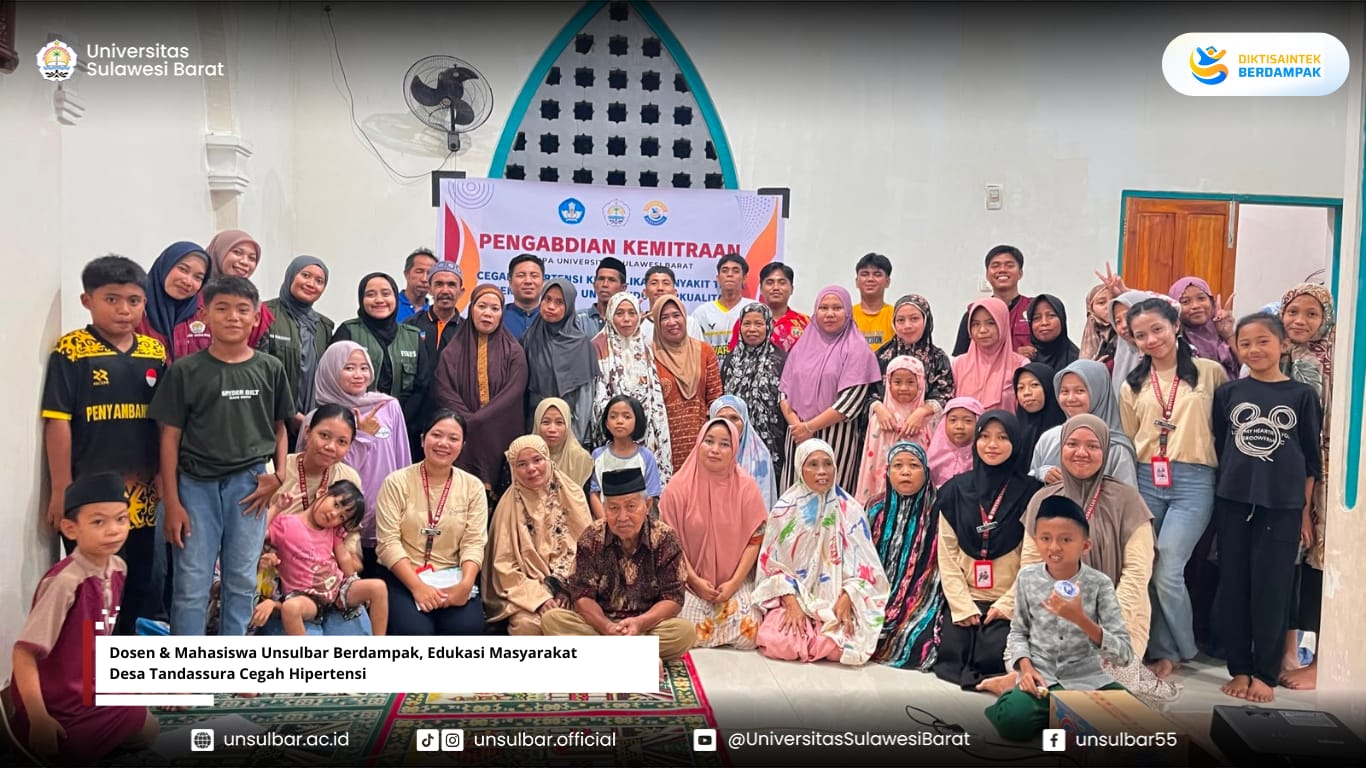 Dosen & Mahasiswa Unsulbar Berdampak, Edukasi Masyarakat Desa Tandassura Cegah Hipertensi