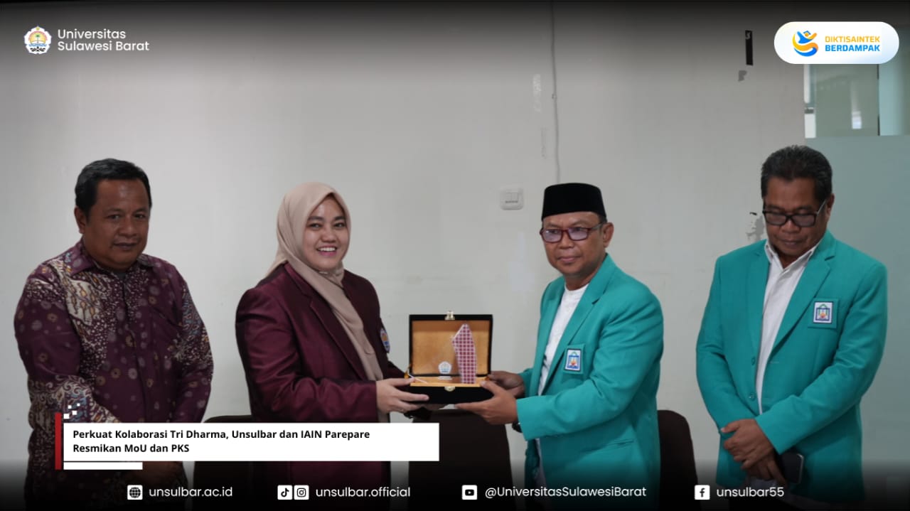 Perkuat Kolaborasi Tri Dharma, Unsulbar dan IAIN Parepare Resmikan MoU dan PKS