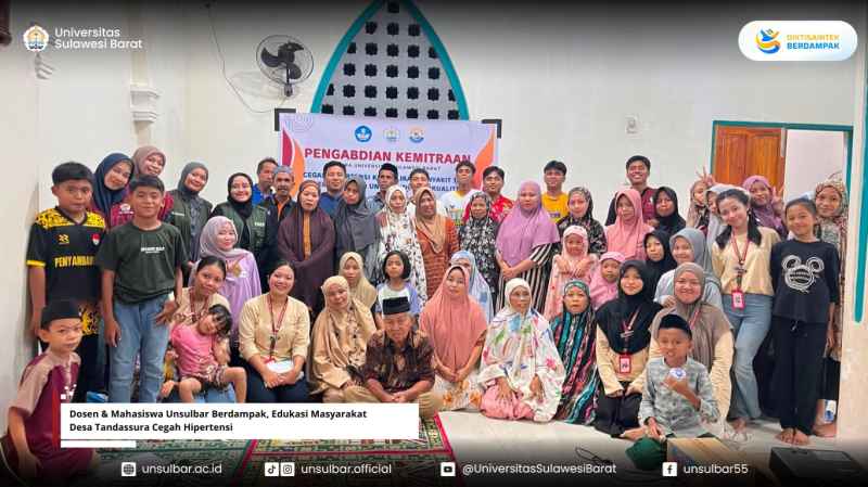 Dosen & Mahasiswa Unsulbar Berdampak, Edukasi Masyarakat Desa Tandassura Cegah Hipertensi