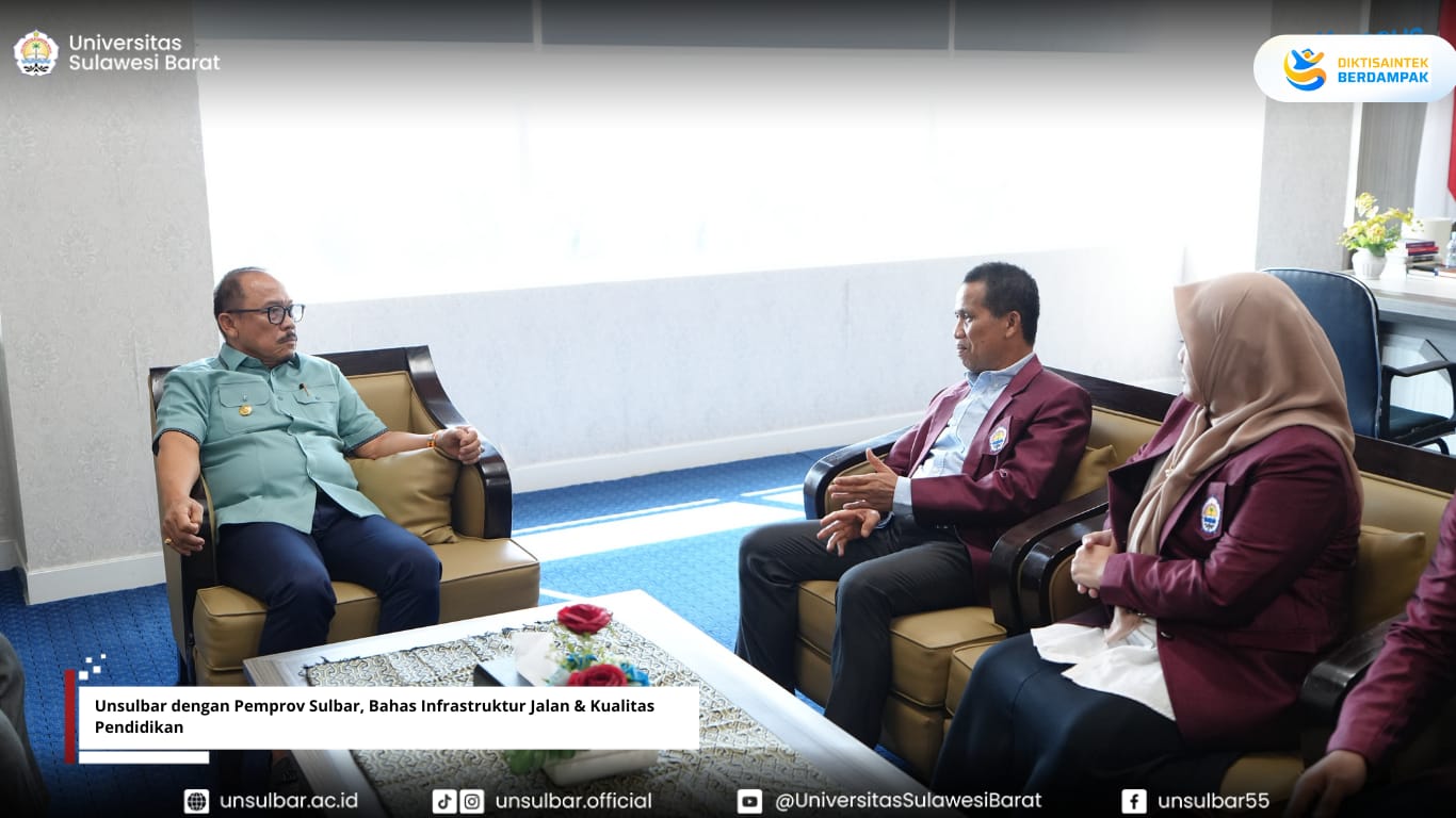 Unsulbar dengan Pemprov Sulbar, Bahas Infrastruktur Jalan & Kualitas Pendidikan